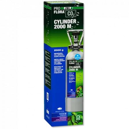 JBL - Cilindro ProFlora CO² - 2000 M - Garrafa recarregável - 2 kg JBL - Cilindro ProFlora CO² - 2000 M - Garrafa recarregável - 2 kg
