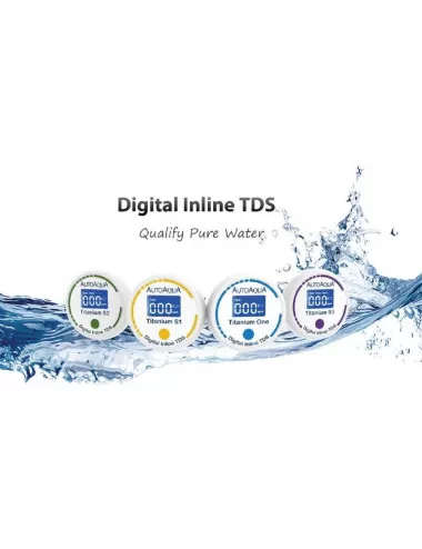 AUTO AQUA - Digital Inline TDS - Titanium One - TDS mètre manuel