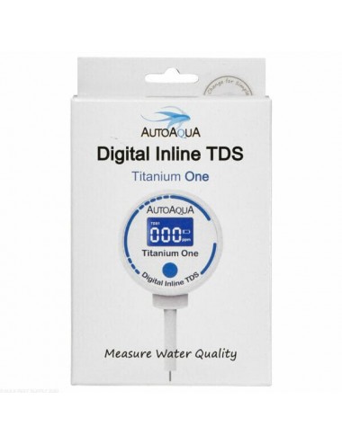 AUTO AQUA - Digital Inline TDS - Titanium One - Medidor manual de TDS