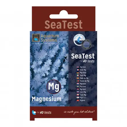 AQUARIUM SYSTEMS - Seatest Mg - 40 tests - Magnesium rate AQUARIUM SYSTEMS - Seatest Mg - 40 tests - Magnesium rate