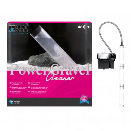 SISTEMI PER ACQUARIO - Pulitore elettrico per ghiaia - Medio - 450 l/h - Aspirapolvere SISTEMI PER ACQUARIO - Pulitore elettrico per ghiaia - Medio - 450 l/h - Aspirapolvere
