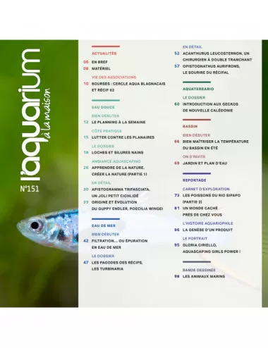 L'Aquarium à la maison - Numéro 151 - Mai-juin 2022
