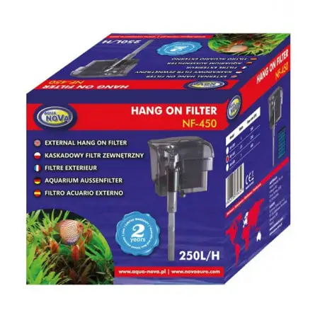 AQUA NOVA - NF-450 - 250 L/H - Hängender Wasserfallfilter AQUA NOVA - NF-450 - 250 L/H - Hängender Wasserfallfilter