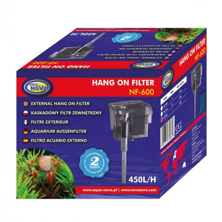 AQUA NOVA - NF-600 - 450 L/H - Hanging waterfall filter AQUA NOVA - NF-600 - 450 L/H - Hanging waterfall filter