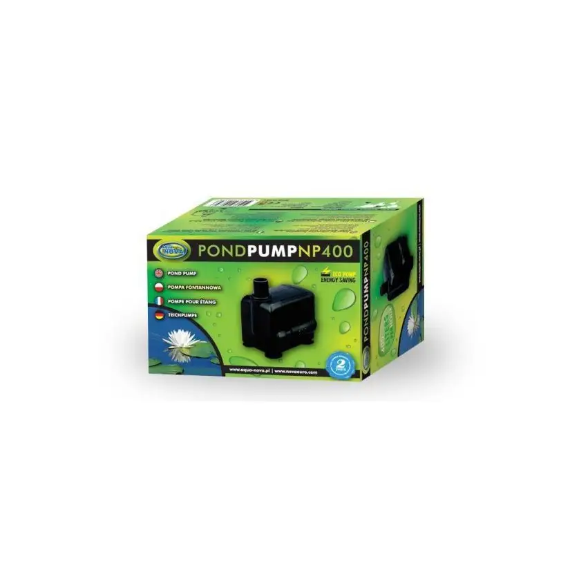 AQUA NOVA - NP-400 - 400 L/H - Pompe à eau pour étang