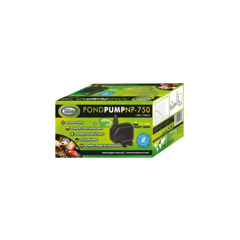 AQUA NOVA - NP-750 - 750 L/H - Vijverwaterpomp