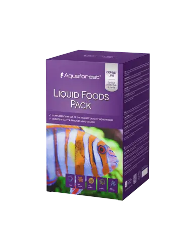 AQUAFOREST - Vloeibaar voerpakket - 4x250 ml - Vloeibaar vis- en koraalvoer