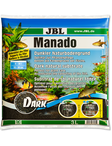 JBL - Manado Dark - 3l - Dunkler Bodengrund für Süßwasseraquarien