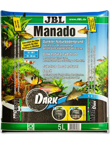 JBL - Manado Dark - 5l - Donker bodemsubstraat voor zoetwateraquaria