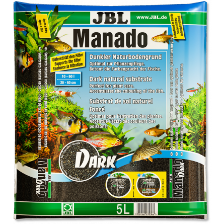 JBL - Manado Dark - 5l - Dark substrate for freshwater aquariums JBL - Manado Dark - 5l - Dark substrate for freshwater aquariums