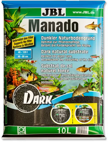 JBL - Manado Dark - 10l - Sustrato de suelo oscuro para acuarios de agua dulce