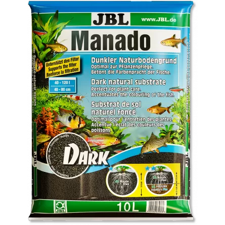 JBL - Manado Dark - 10l - Substrat de sol sombre pour aquariums d