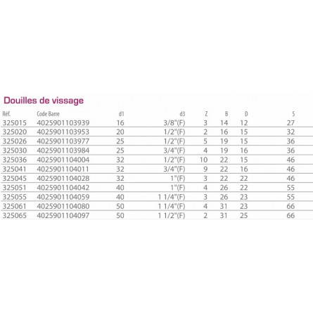 Pvc Socket 32 AQUA MEDIC - Screw sockets - 32 mm - 1