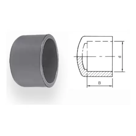 Aqua Medic - Tapón adhesivo - PVC - Diámetro 25 mm
