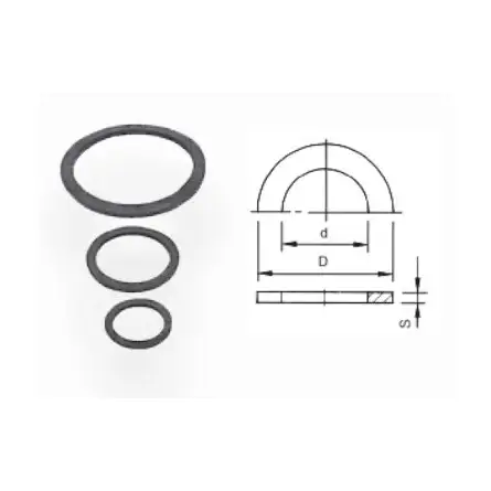 AQUA MEDIC - Anel de borracha - Conector de mangueira - 32 mm