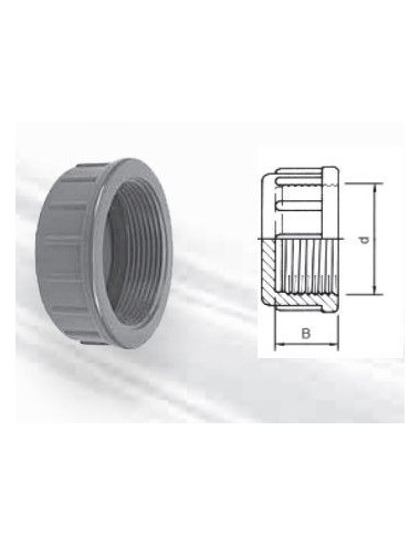 AQUA MEDIC - Tapa rosca - 3/8" (H) y 16 mm