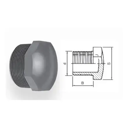 AQUA MEDIC - Bouchon fileté - 24x55 mm AQUA MEDIC - Bouchon fileté - 24x55 mm
