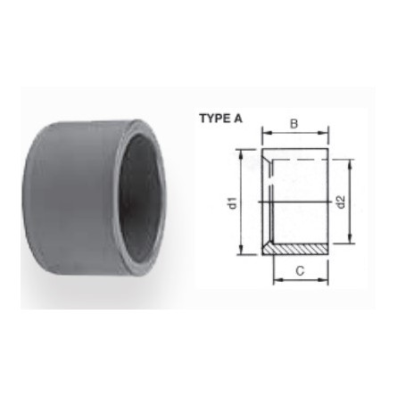 AQUA MEDIC - Kratka redukcija - Tip A - 20x10 mm AQUA MEDIC - Kratka redukcija - Tip A - 20x10 mm