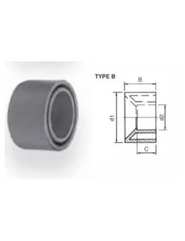 AQUA MEDIC - Riduzione corta - Tipo B - 25x20 mm