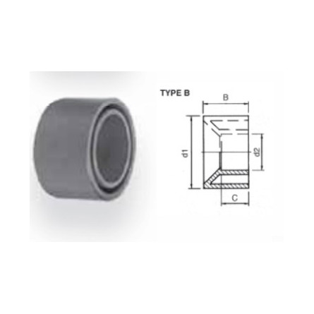 AQUA MEDIC - Kurze Reduzierung - Typ B - 32x20 mm AQUA MEDIC - Kurze Reduzierung - Typ B - 32x20 mm