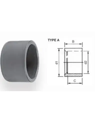 AQUA MEDIC - Riduzione corta - Tipo A - 50x40 mm