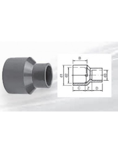 AQUA MEDIC - Lange Reduzierung - 32x25x20 mm