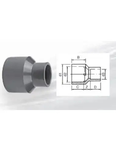 AQUA MEDIC - Lange Reduzierung - 40x32x25 mm