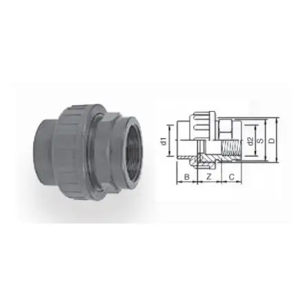 AQUA MEDIC - Female connector - PVC - Diameter 20 mm