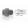 AQUA MEDIC - Mannelijke connector - PVC - Diameter 50 mm