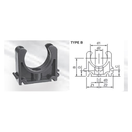 AQUA MEDIC - Collars - Type B - Diameter 20 mm AQUA MEDIC - Collars - Type B - Diameter 20 mm