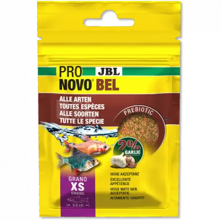 JBL - Pronovo Bel - Grano XS - 20 ml - Aliment en granulés pour poissons de 3 à 5 cm JBL - Pronovo Bel - Grano XS - 20 ml - Aliment en granulés pour poissons de 3 à 5 cm