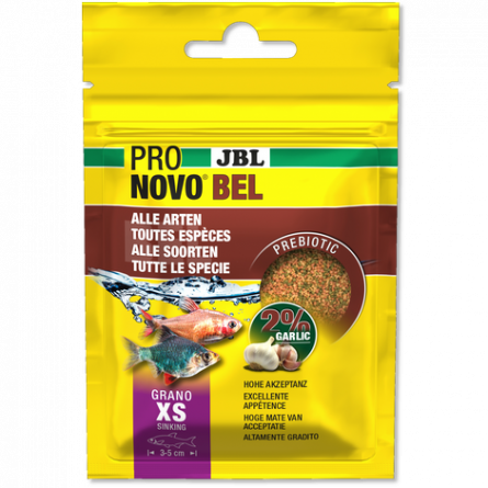 JBL - Pronovo Bel - Grano XS - 20 ml - Granulirana hrana za ribe od 3 do 5 cm JBL - Pronovo Bel - Grano XS - 20 ml - Granulirana hrana za ribe od 3 do 5 cm