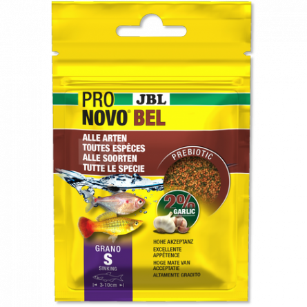 JBL - Pronovo bel - Grano S - 20 ml - Granulated food for fish from 3 to 10 cm JBL - Pronovo bel - Grano S - 20 ml - Granulated food for fish from 3 to 10 cm
