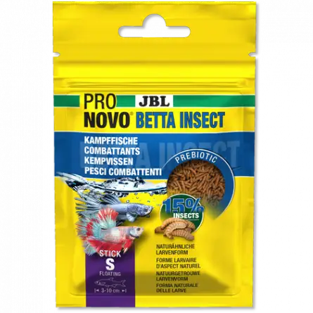 JBL - Pronovo Betta insetto - Stick S - 20 ml - Bastoncini per combattenti JBL - Pronovo Betta insetto - Stick S - 20 ml - Bastoncini per combattenti