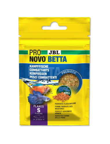 JBL - Pronovo Betta - Flakes S - 20 ml - Flakes for fighters from 3 to 10 cm