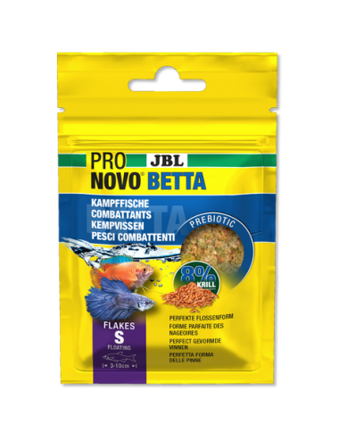 JBL - Pronovo Betta - Pahuljice S - 20 ml - Pahuljice za borce od 3 do 10 cm