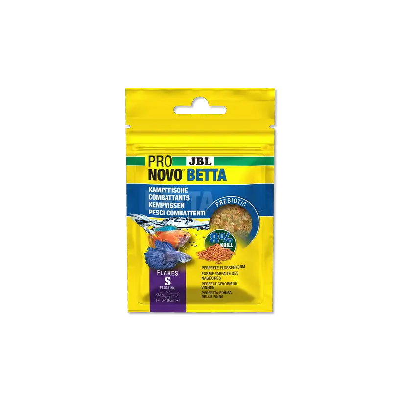 JBL - Pronovo Betta - Flakes S - 20 ml - Flocons pour combattants de 3 à 10 cm