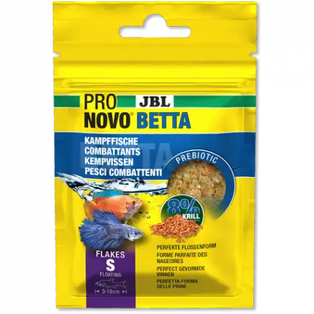 JBL - Pronovo Betta - Flakes S - 20 ml - Flocons pour combattants de 3 à 10 cm