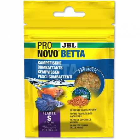 JBL - Pronovo Betta - Flakes S - 20 ml - Flocos para lutadores de 3 a 10 cm