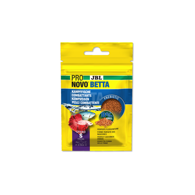 JBL - Pronovo Betta - Grano S - Aliment en granulés pour combattants de 3 à 10 cm