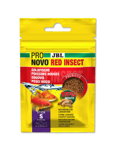 JBL - Pronovo red insect - Stick S - 20 ml - Bâtonnets pour poissons rouges de 3 à 10 cm