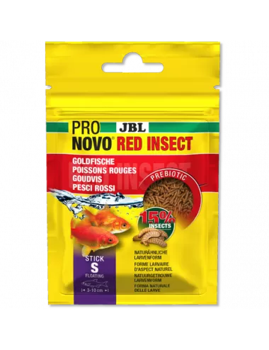 JBL - Pronovo rood insect - Stick S - 20 ml - Sticks voor goudvissen van 3 tot 10 cm