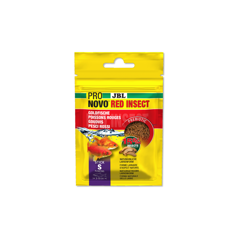JBL - Pronovo red insect - Stick S - 20 ml - Sticks for goldfish from 3 to 10 cm