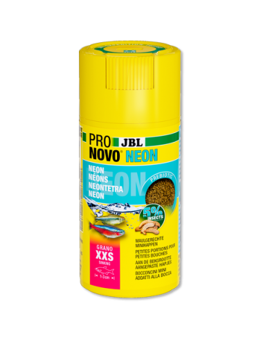 JBL - Pronovo Neon - Grano XXS - 100 ml - Alimento granulado para luzes neon