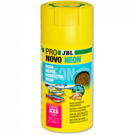 JBL - Pronovo Neon - Grano XXS - 100 ml - Alimento granulado para luces de neón JBL - Pronovo Neon - Grano XXS - 100 ml - Alimento granulado para luces de neón