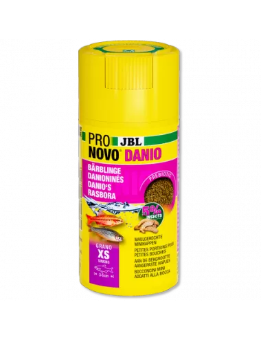 JBL - Pronovo danio - Grano XS Click - 100 ml - Alimento granulado para barbudos e danios