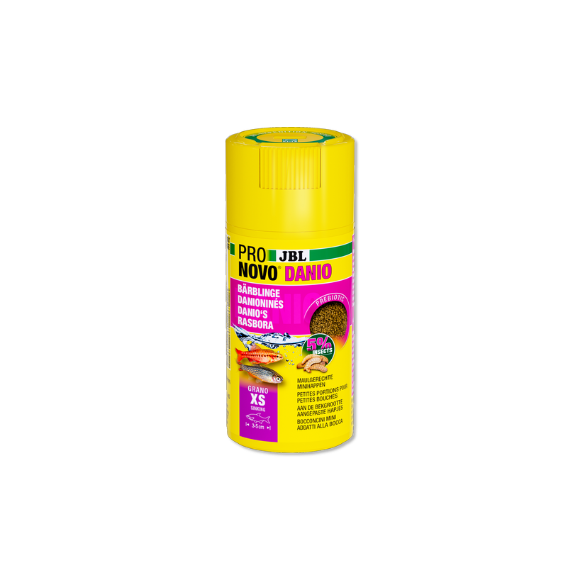 JBL - Pronovo danio - Grano XS Click - 100 ml - Hrana u granulama za bradate i danio