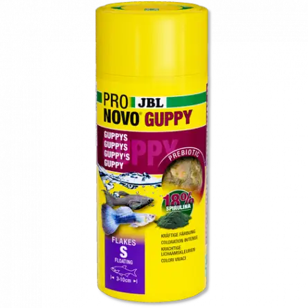 JBL - Pronovo Guppy - Flakes S - 100 ml - Flocons pour guppys JBL - Pronovo Guppy - Flakes S - 100 ml - Flocons pour guppys