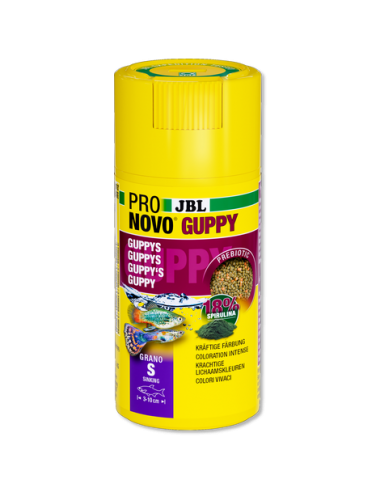 JBL - Pronovo Guppy - Grano S Click - 100 ml - Pahuljice za guppies