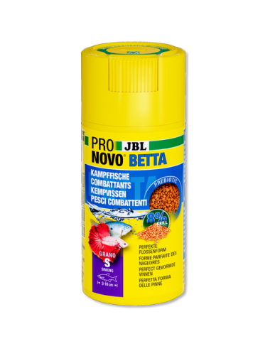 JBL - Pronovo Betta - Grano S Click - 100 ml - Granulated food for fighters from 3 to 10 cm